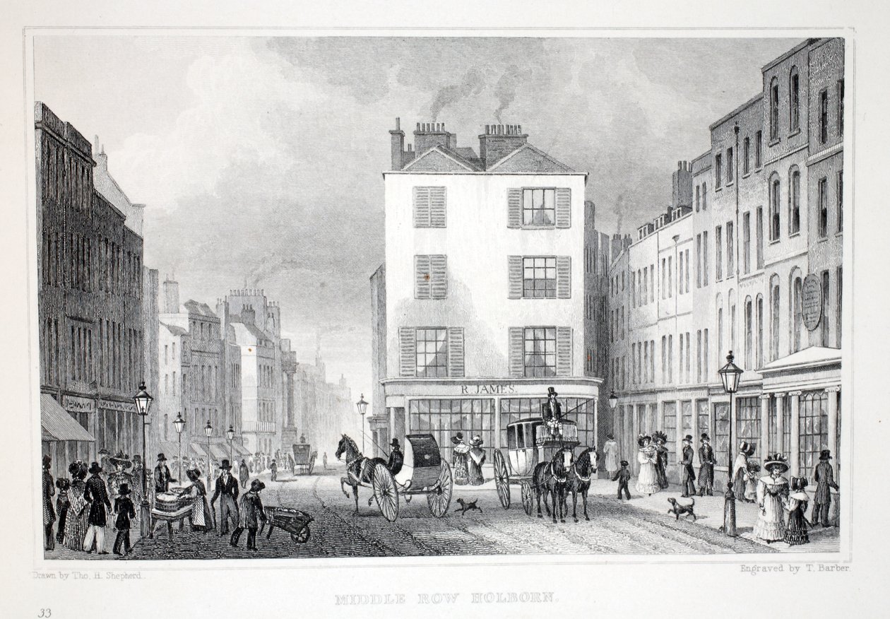 Middle Row, Holborn, from 