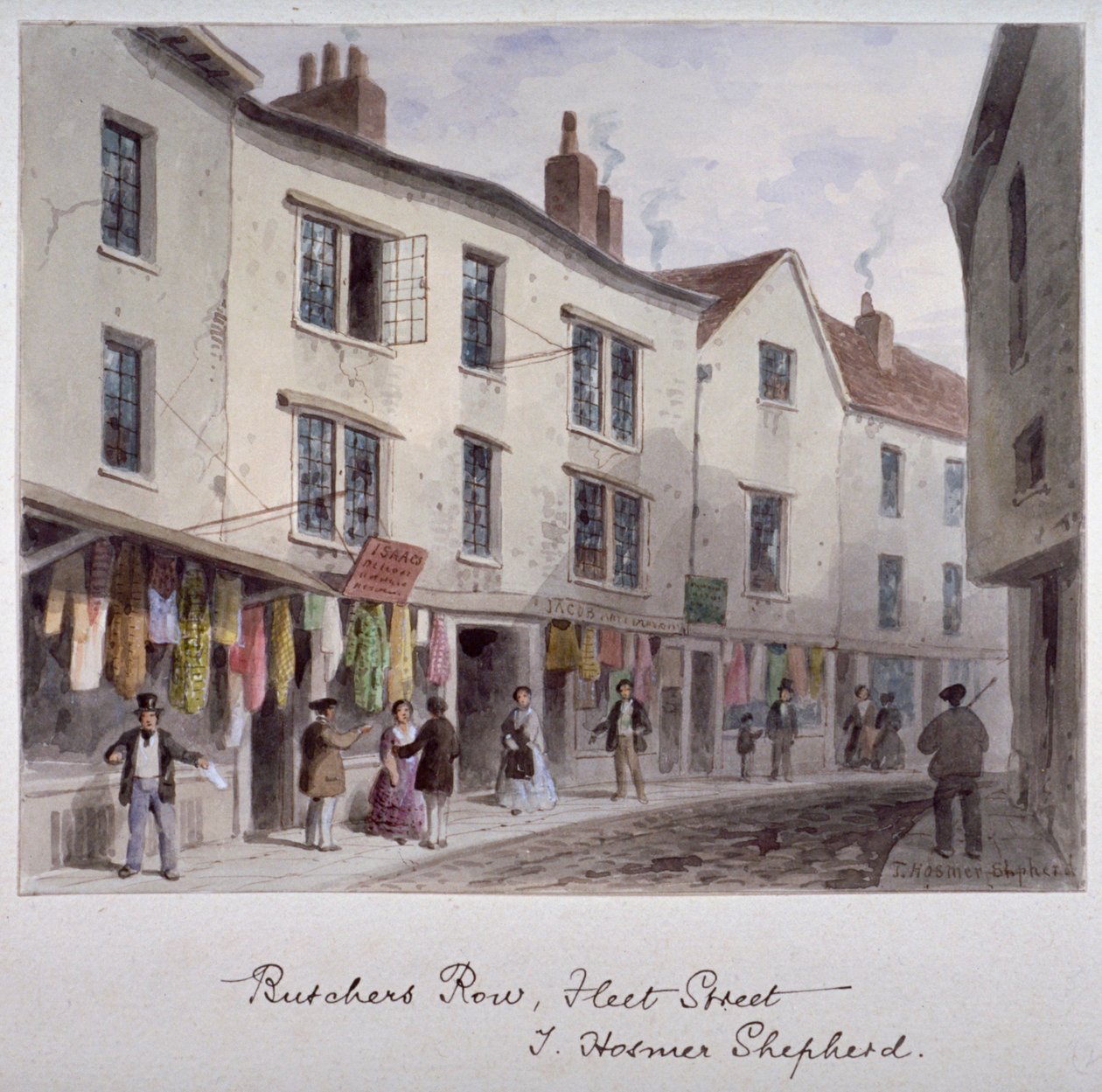 Probably a View of Holywell Street, Westminster, London, c1850 by Thomas Hosmer Shepherd