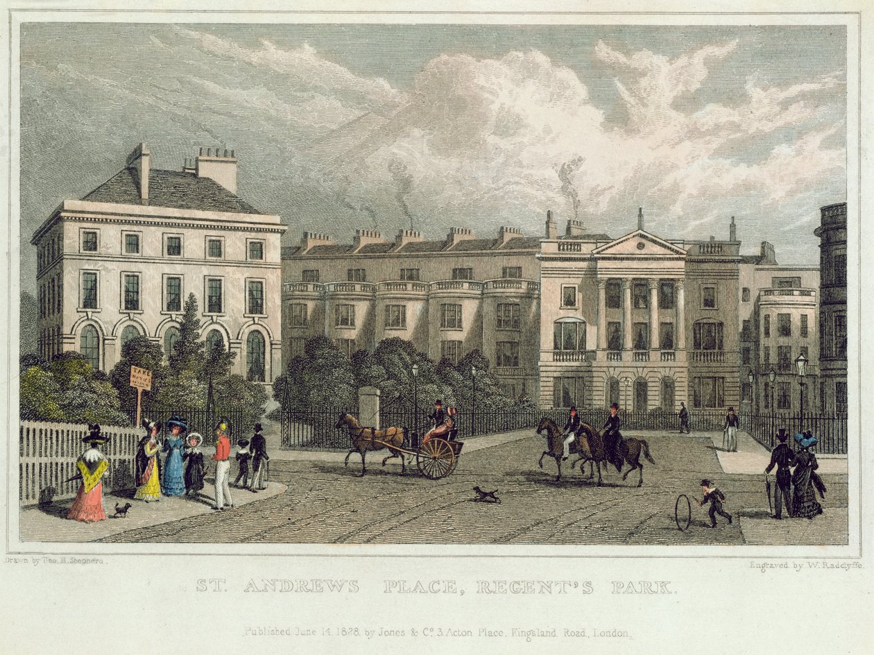 St. Andrews Place, Regents Park by Thomas Hosmer Shepherd