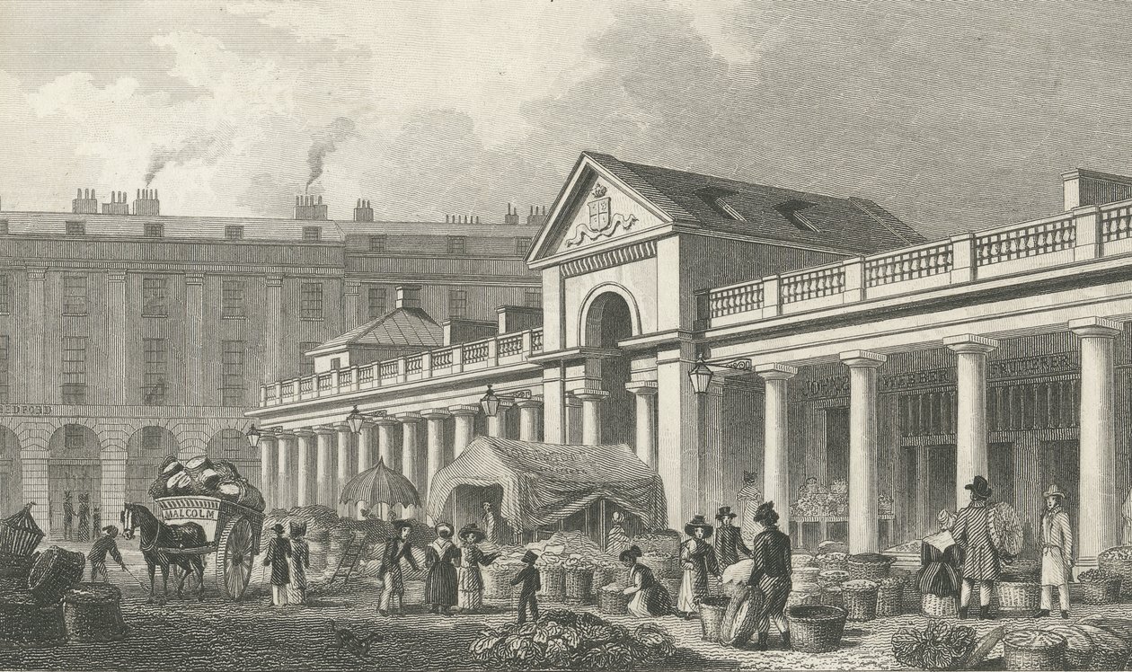 The N.W. Facade of the New Covent Garden Market by Thomas Hosmer Shepherd