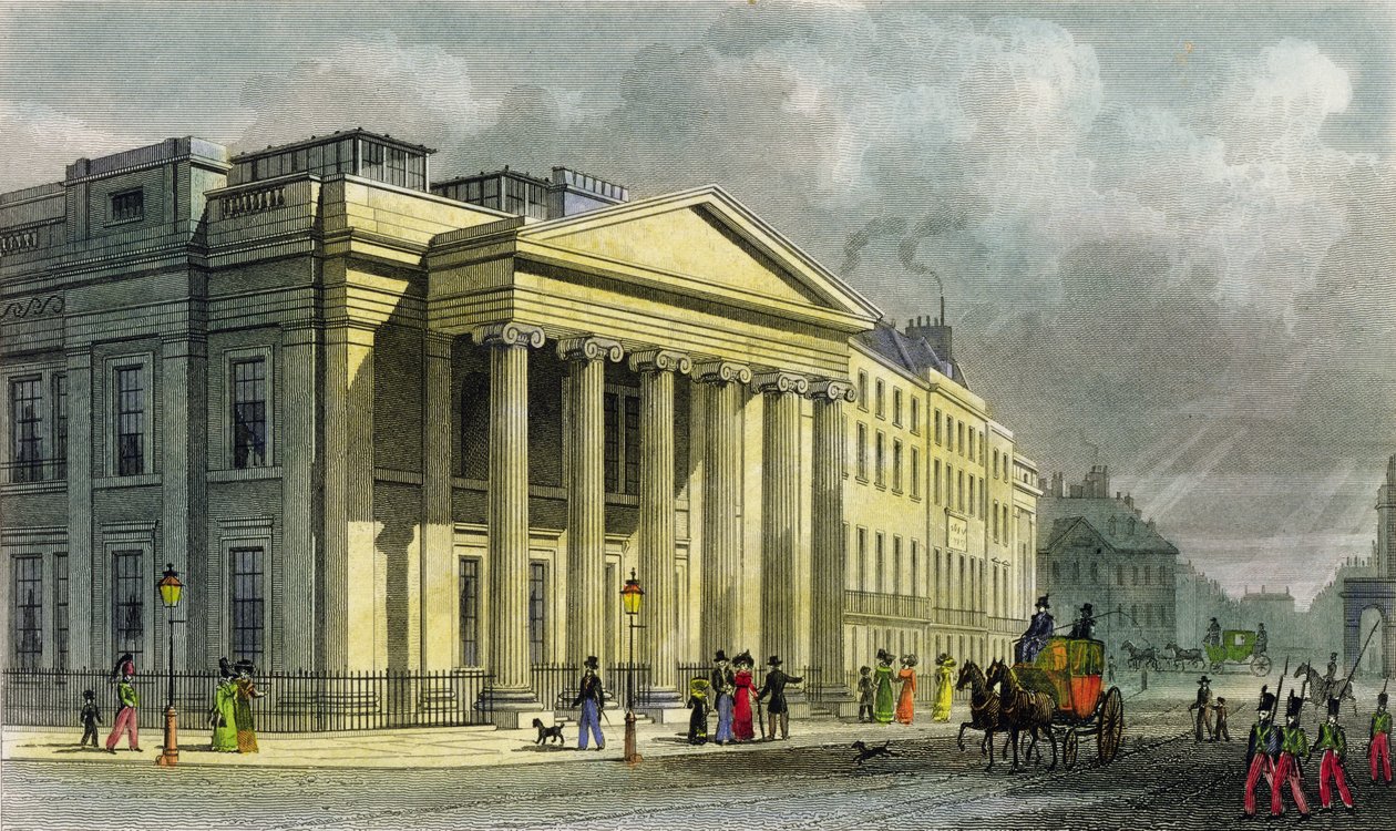 The New College of Physicians, Pall Mall, East, engraved by Thomas Barber by Thomas Hosmer Shepherd