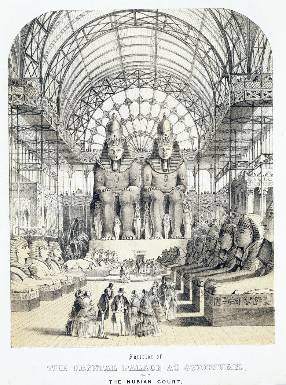The Nubian Court at The Crystal Palace in Sydenham by Thomas Hosmer Shepherd