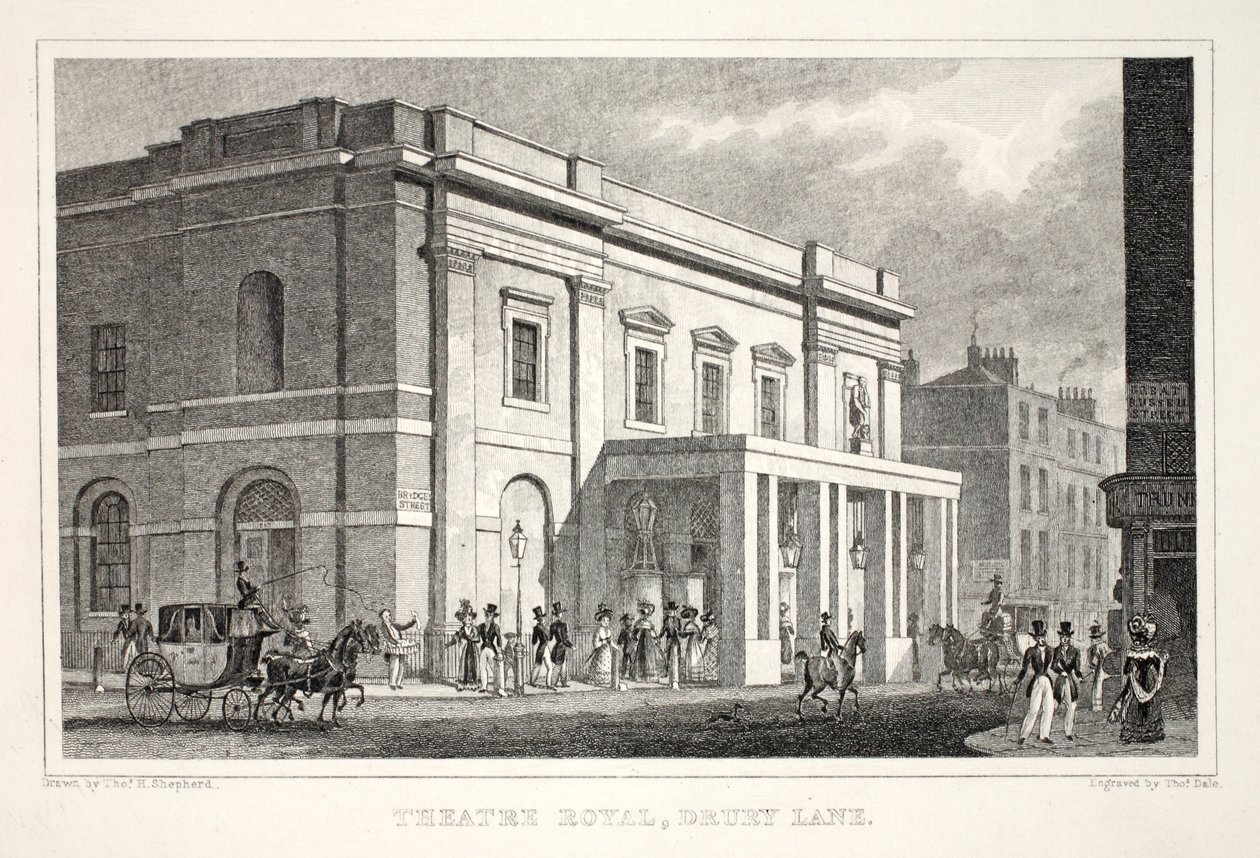 Theatre Royal, Drury Lane by Thomas Hosmer Shepherd