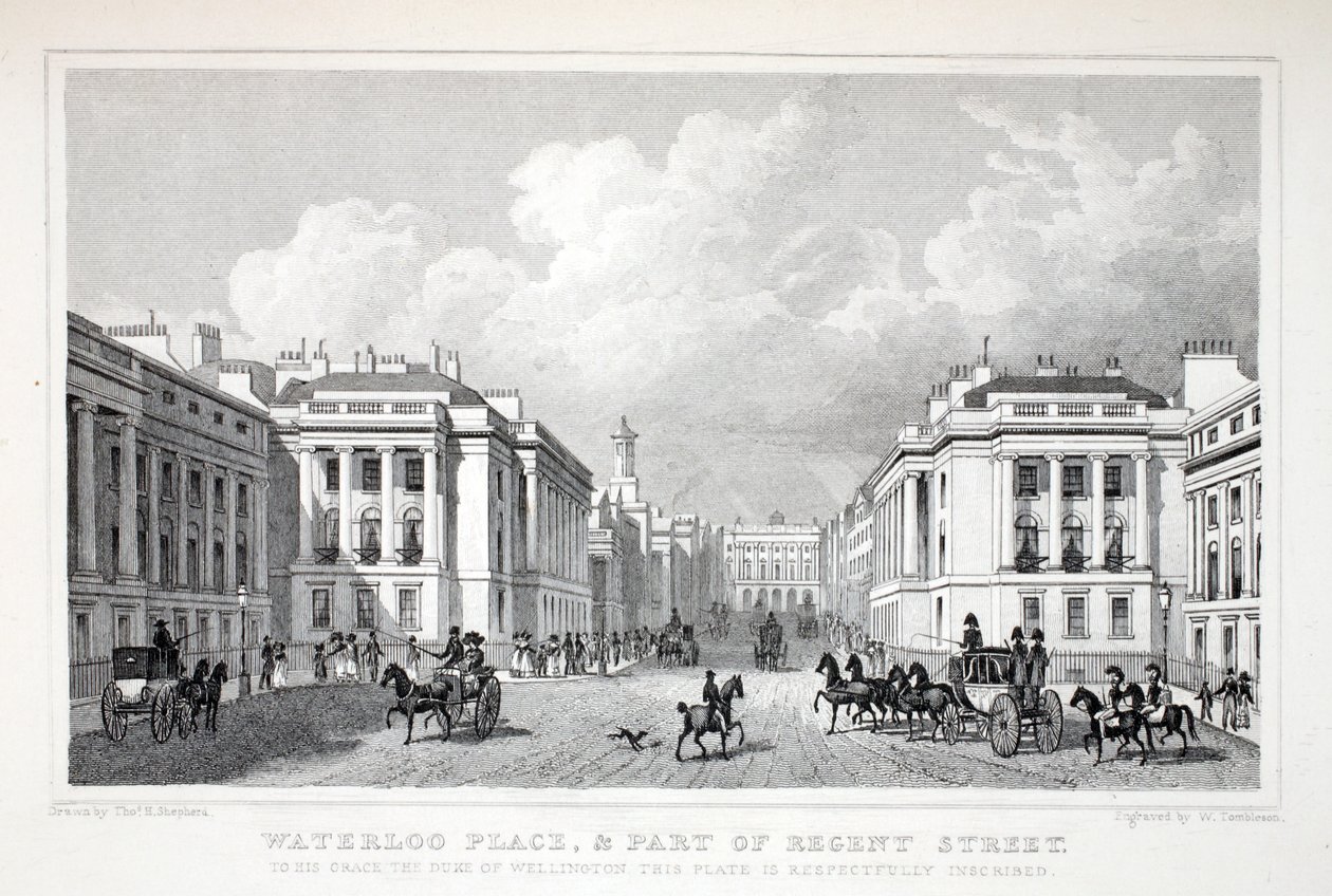 Waterloo Place, and part of Regent Street, from 