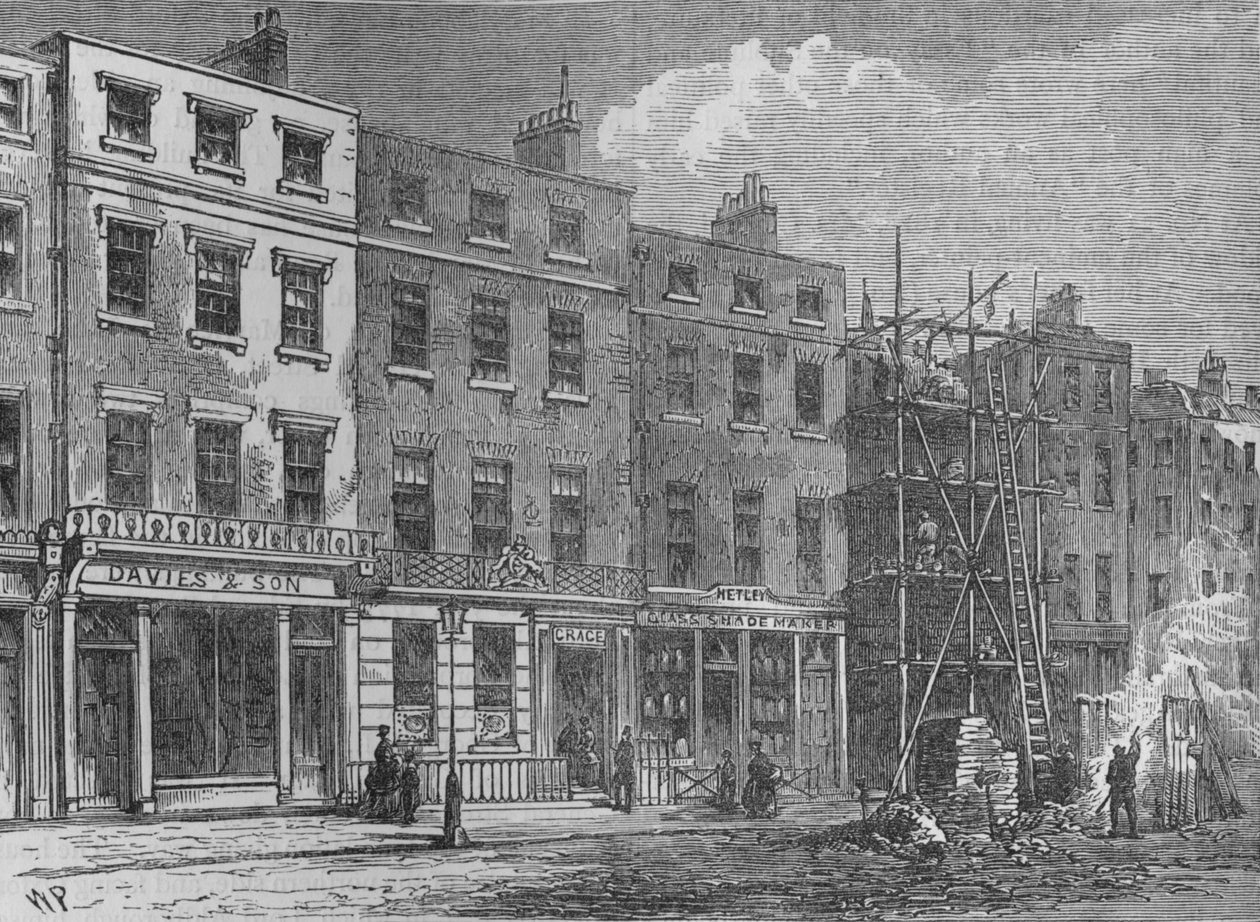 Wigmore Street, Westminster, London by Thomas Hosmer Shepherd