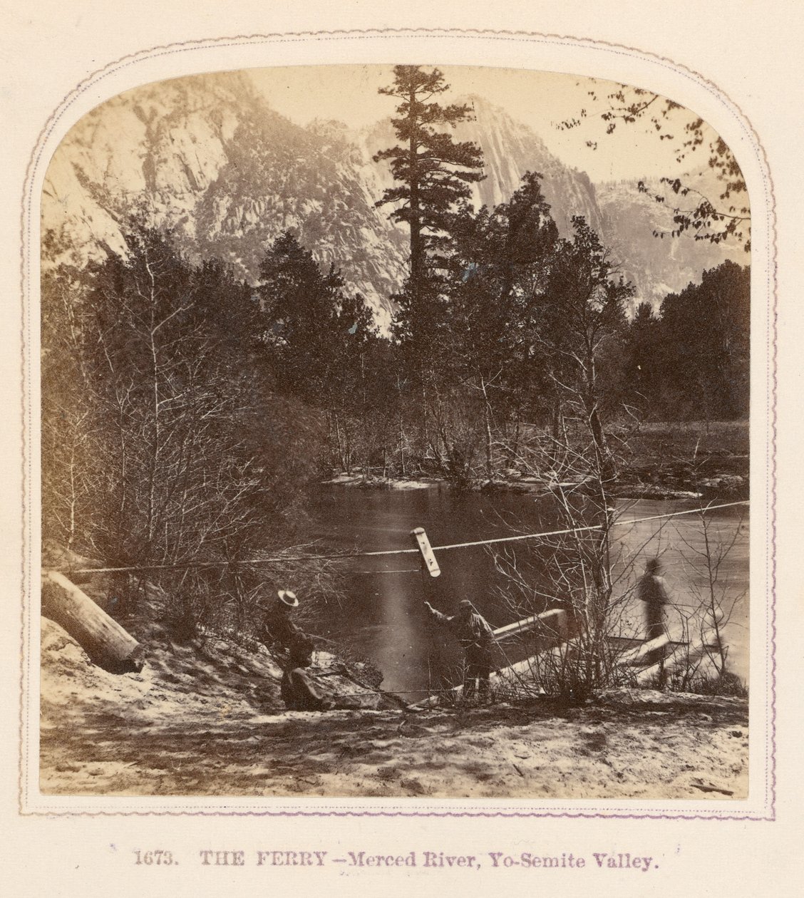 The Ferry - Merced River, Yosemite Valley by Thomas Houseworth