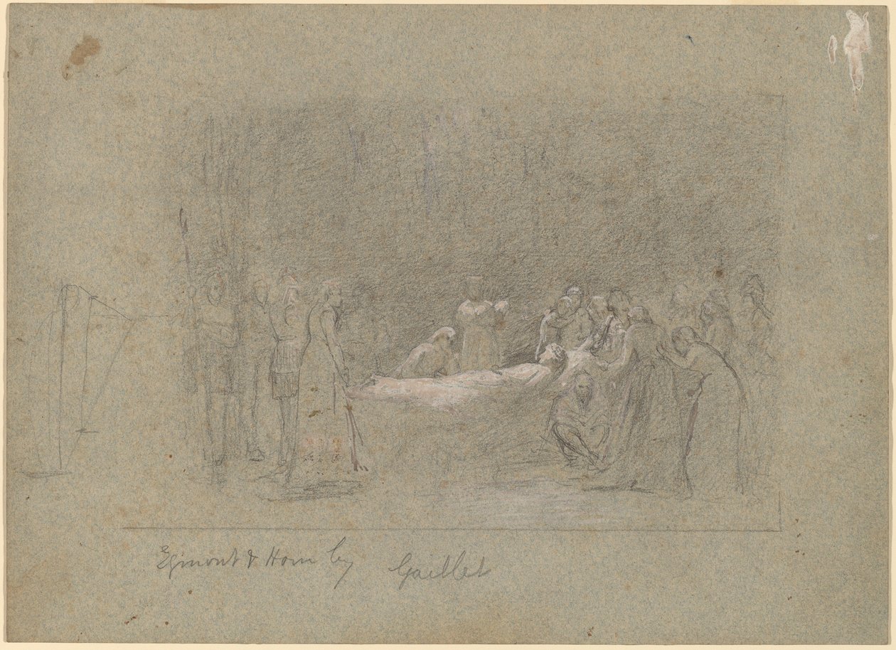 Egmont and Hoorn by Thomas Hovenden after Bernard Gaillot
