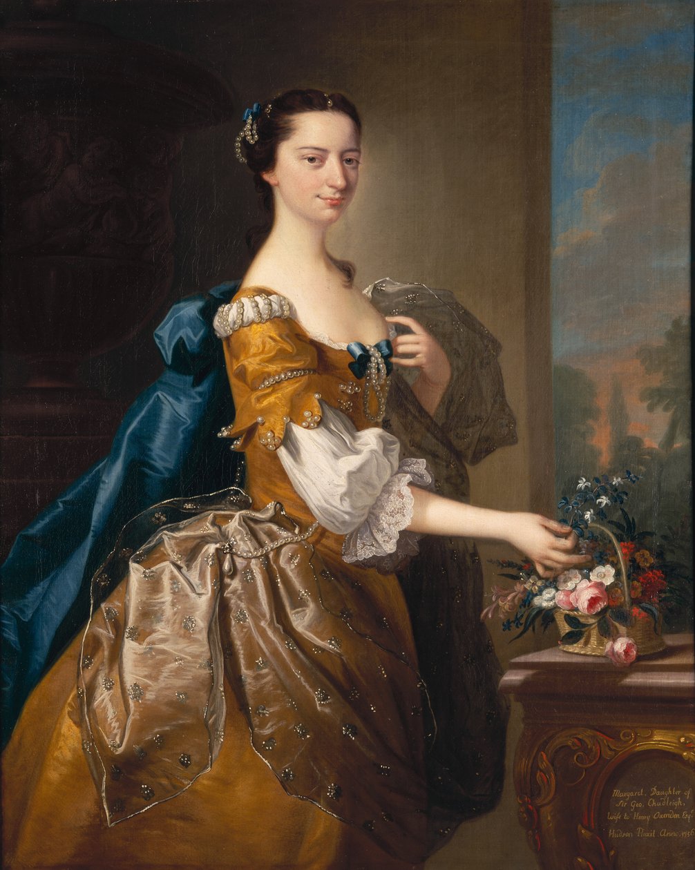 Margaret, Daughter of Sir George Chudleigh, Married Henry Oxendon by Thomas Hudson