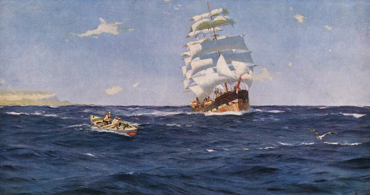 Off Valparaiso by Thomas J. Somerscales