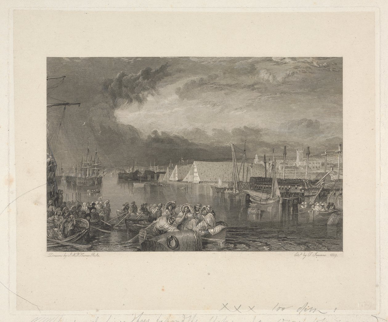 Devonport and Dockyard, Devonshire by Thomas Jeavons