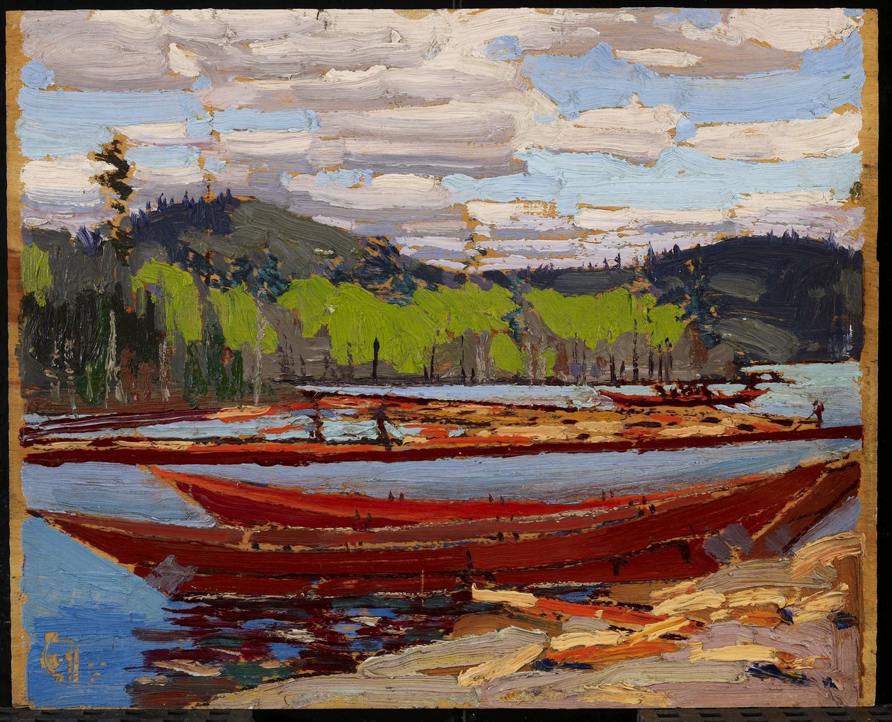 Bateaux, Summer by Tom Thomson