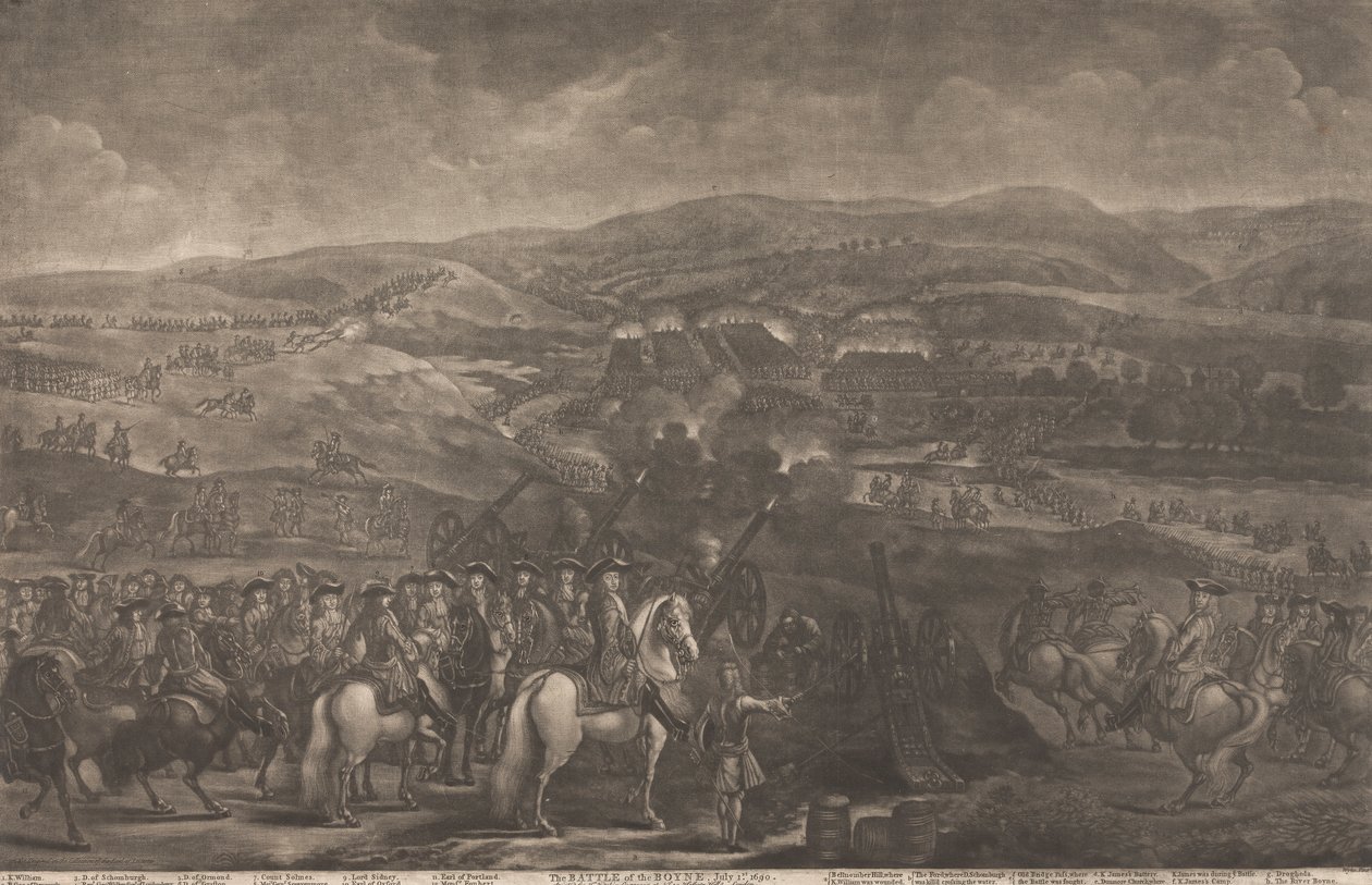 Battle of the Boyne, July 1st 1690 by Thomas Kitchin