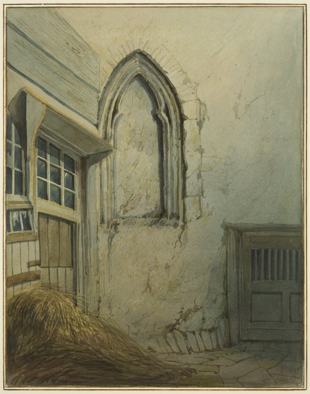 A Small Court adjoining a passage from Baldwin Street to St Nicholas Street by Thomas Leeson the Elder Rowbotham