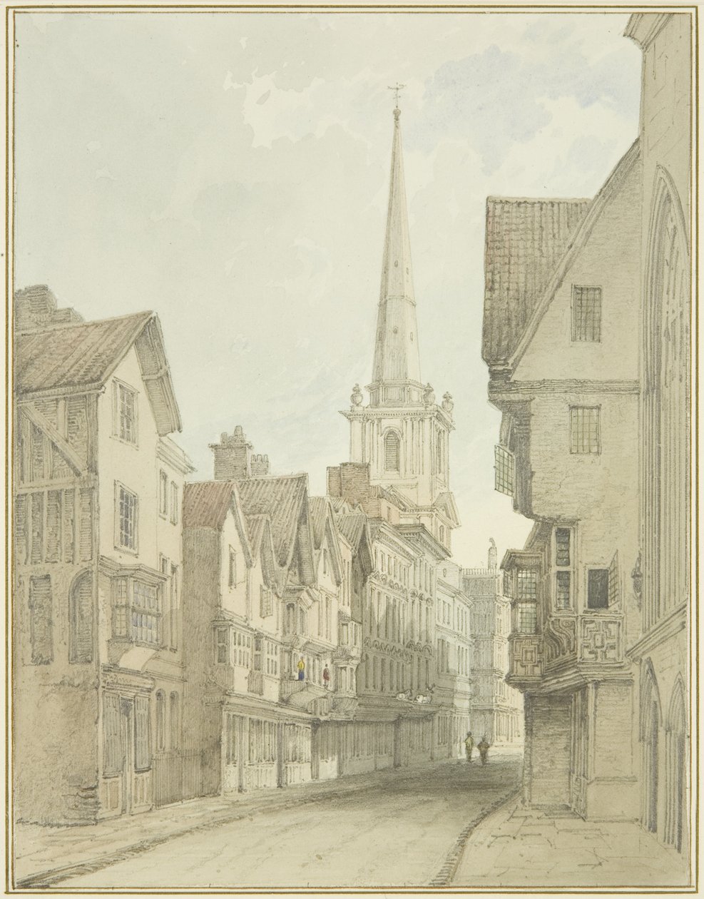 Broad Street by Thomas Leeson the Elder Rowbotham
