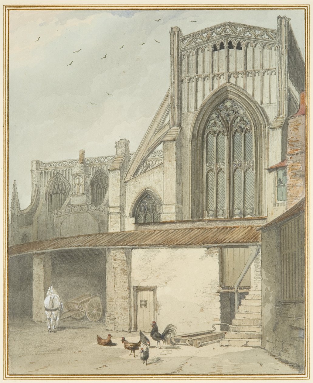 End of North Transept of St Mary Redcliffe by Thomas Leeson the Elder Rowbotham