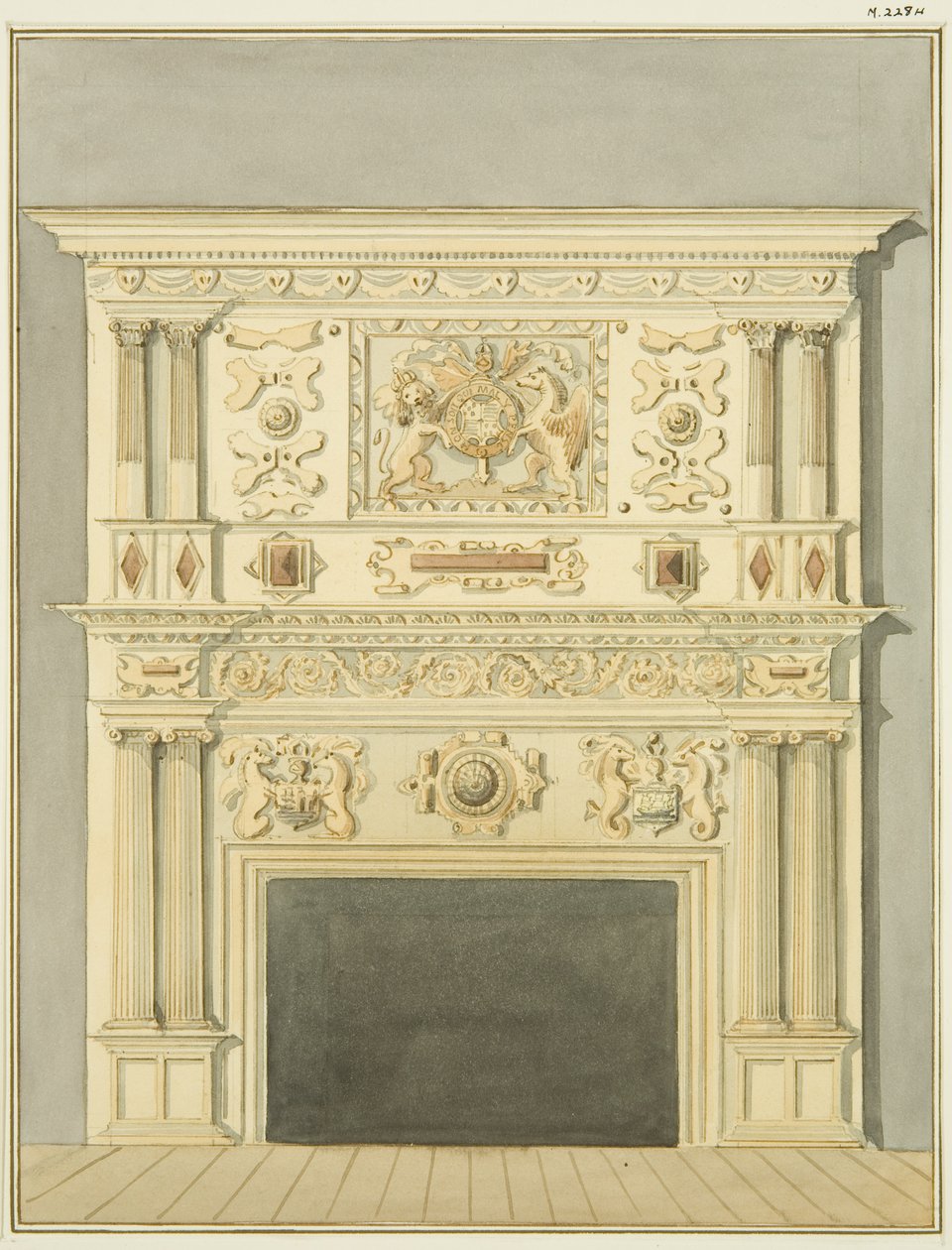 Fireplace at Hillier