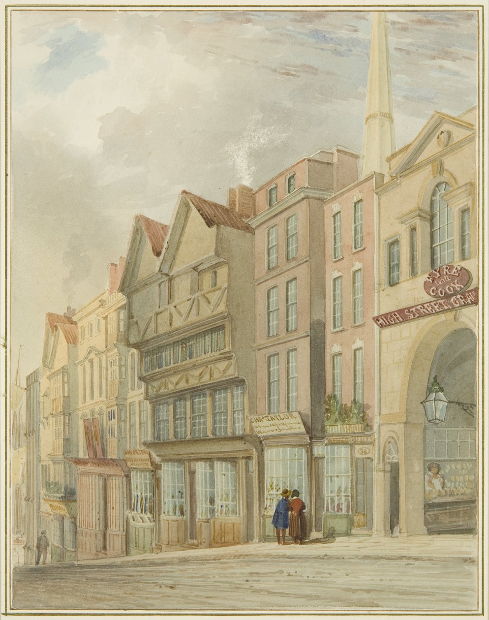 High Street with the Market Gate by Thomas Leeson the Elder Rowbotham