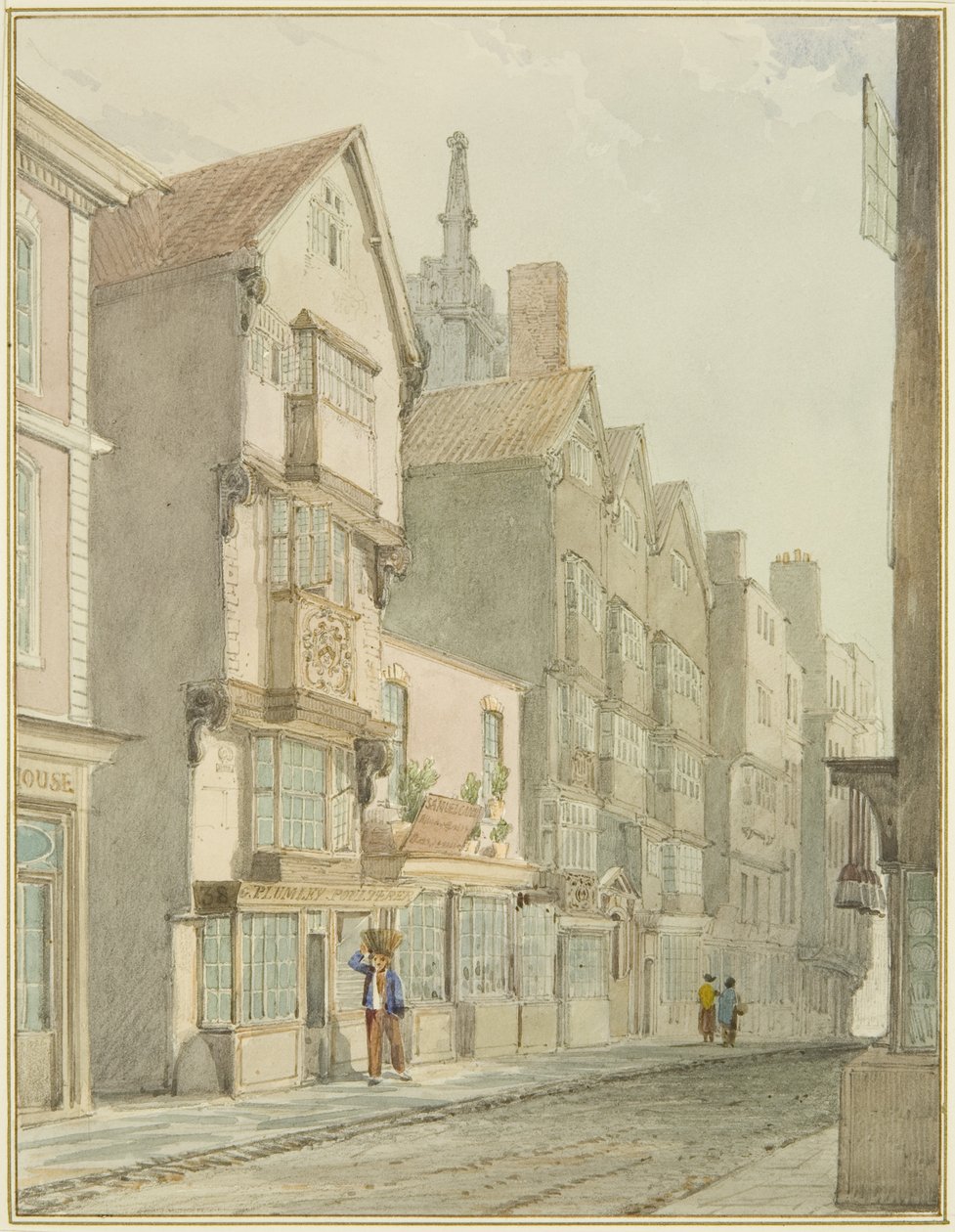 Mary-le-Port Street by Thomas Leeson the Elder Rowbotham