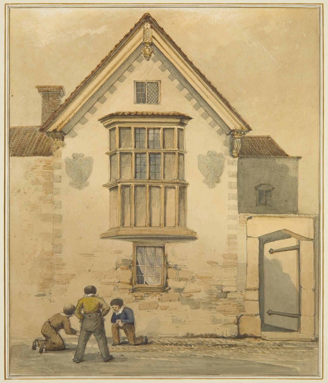 Old House, Called the Palace, in Pile Street by Thomas Leeson the Elder Rowbotham
