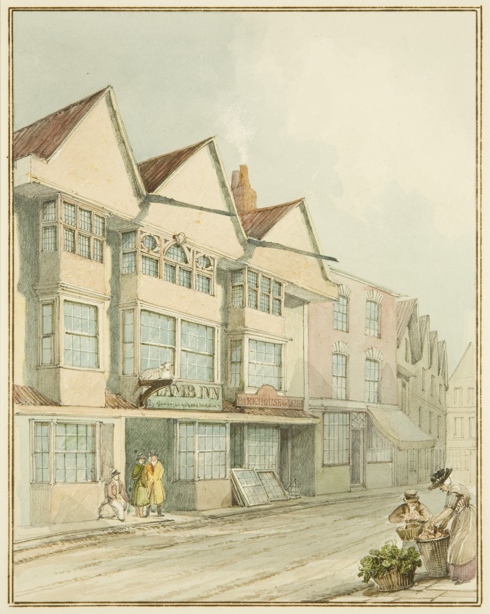 The Lamb Inn, West Street by Thomas Leeson the Elder Rowbotham