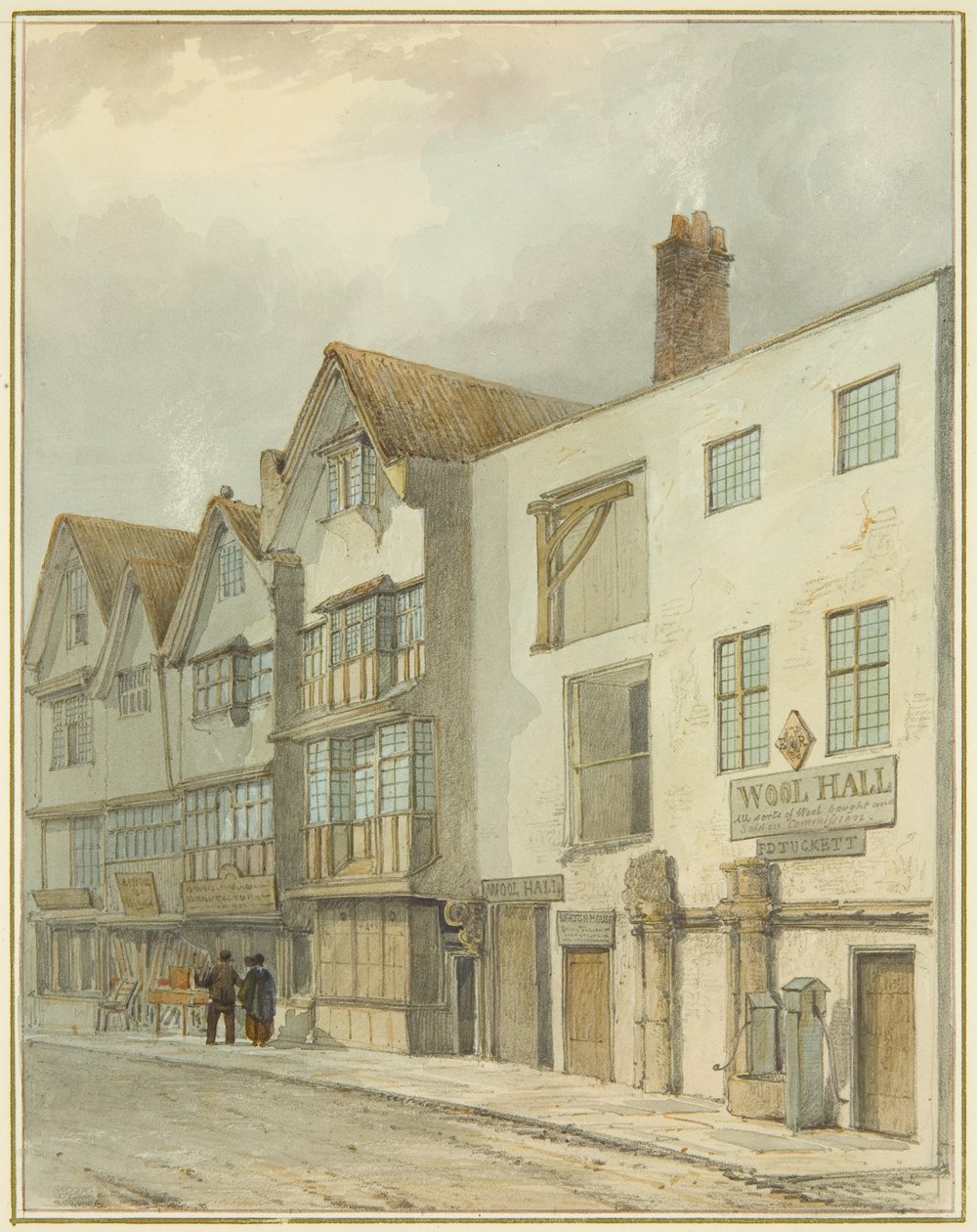 Wool Hall in Thomas Street by Thomas Leeson the Elder Rowbotham