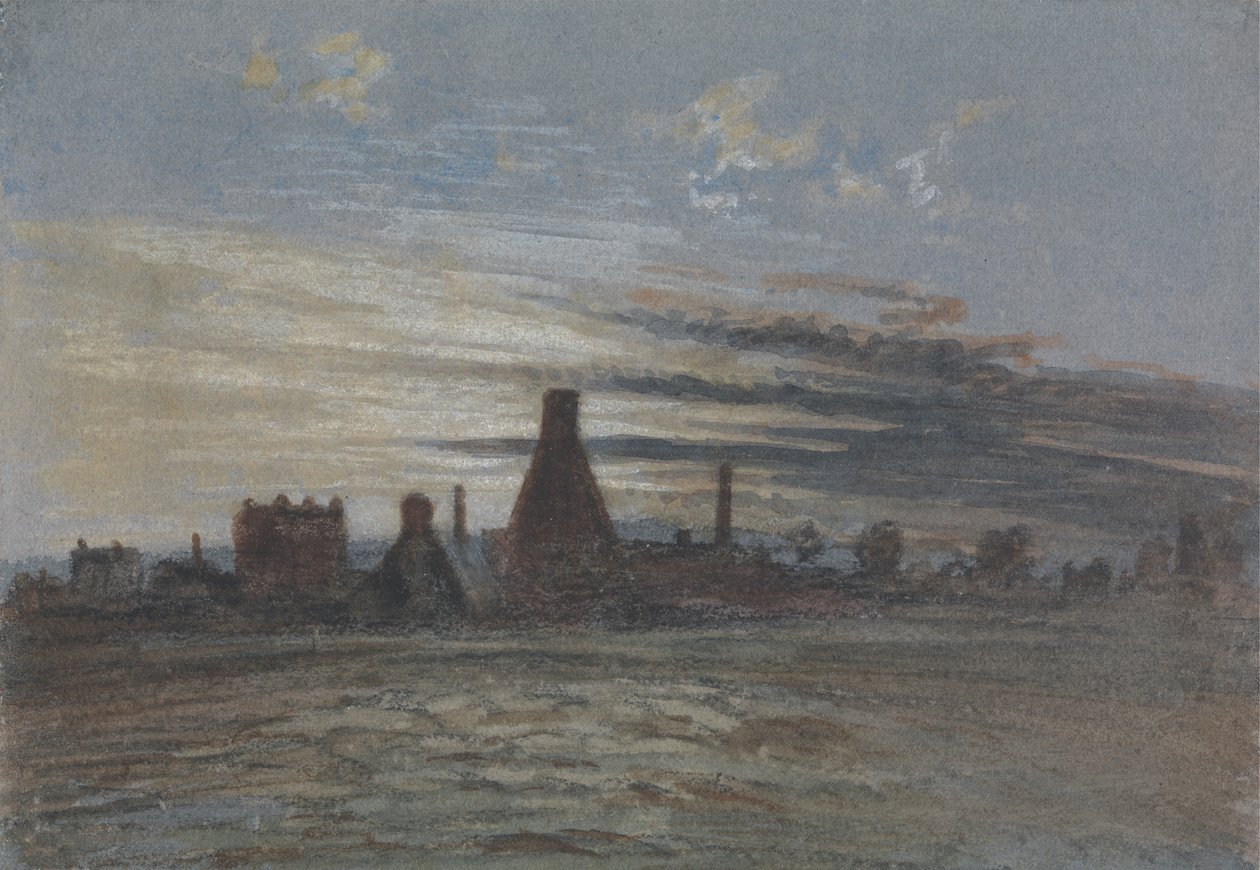 Oast House at Dusk by Thomas Lindsay