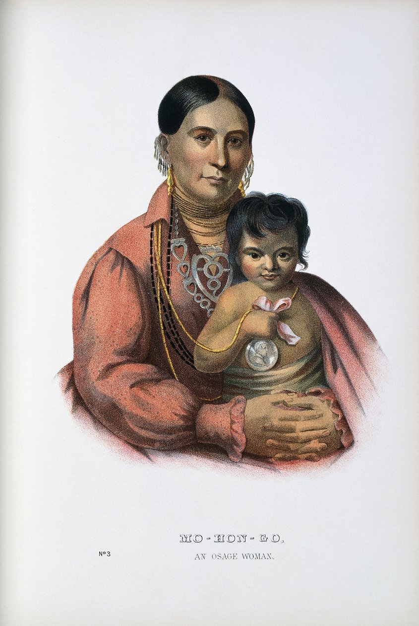 Do-Hon-Go, An Osage Woman by Thomas Loraine (after) McKenney