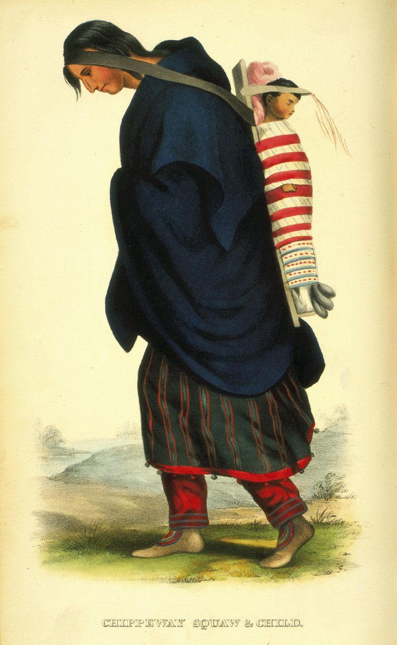 Chippeway squaw and child, 1848 by Thomas Loraine McKenney