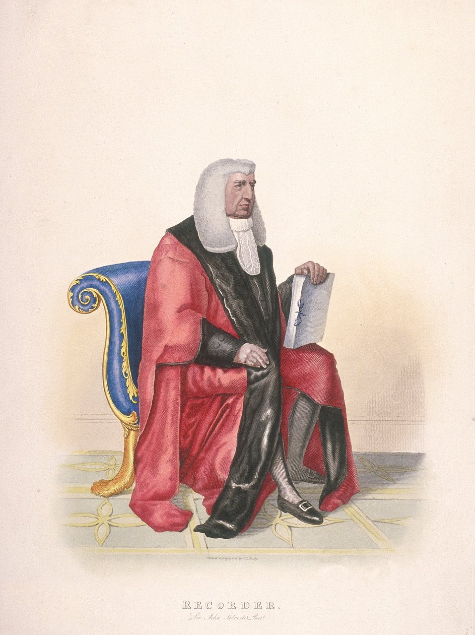 Recorder of the City of London, Sir John Silvester, in Civic Costume, 1825 by Thomas Lord Busby