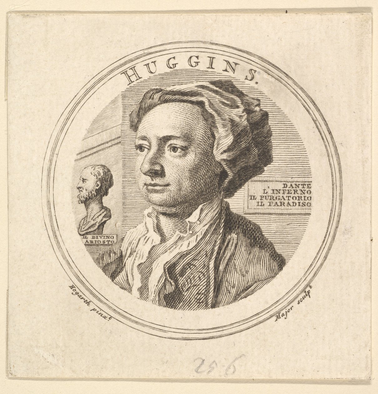 Portrait of William Huggins, translator of Ariosto, 1760 by Thomas Major