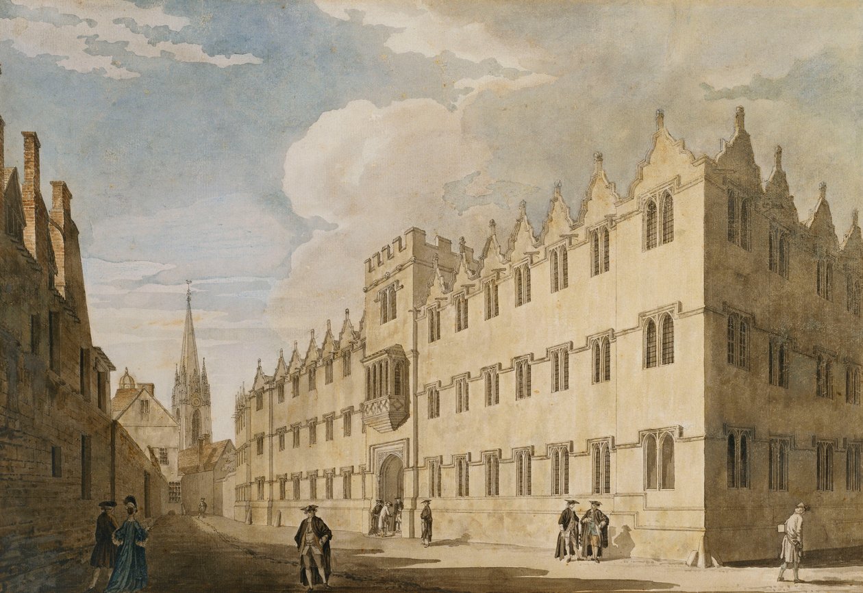 Oriel College, Oxford with St. Mary