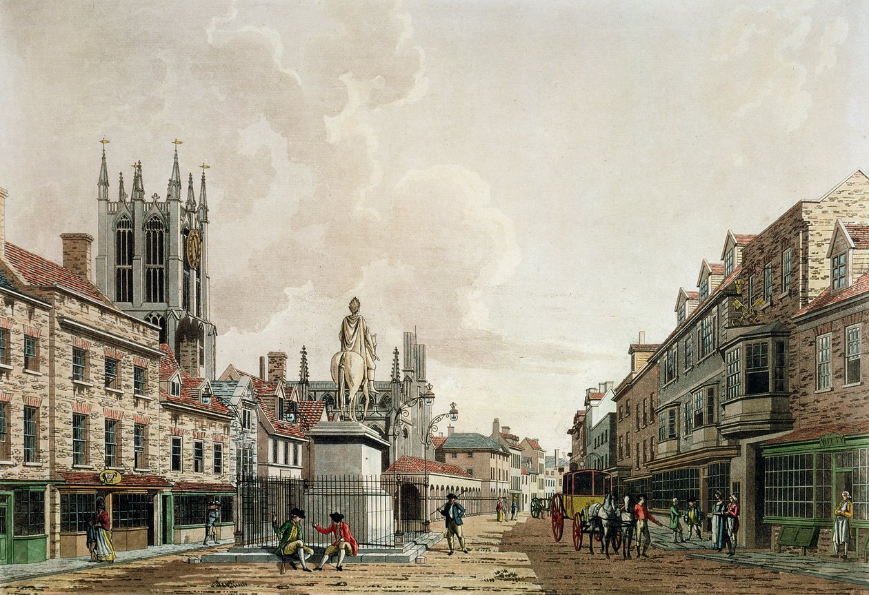The Market Place, Hull, Looking North by Thomas Malton Jnr.