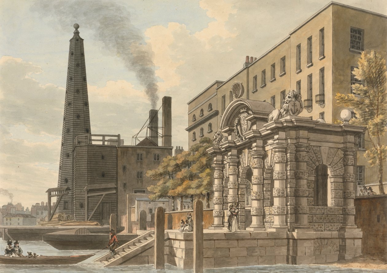 York Water Gate by Thomas Malton the Younger