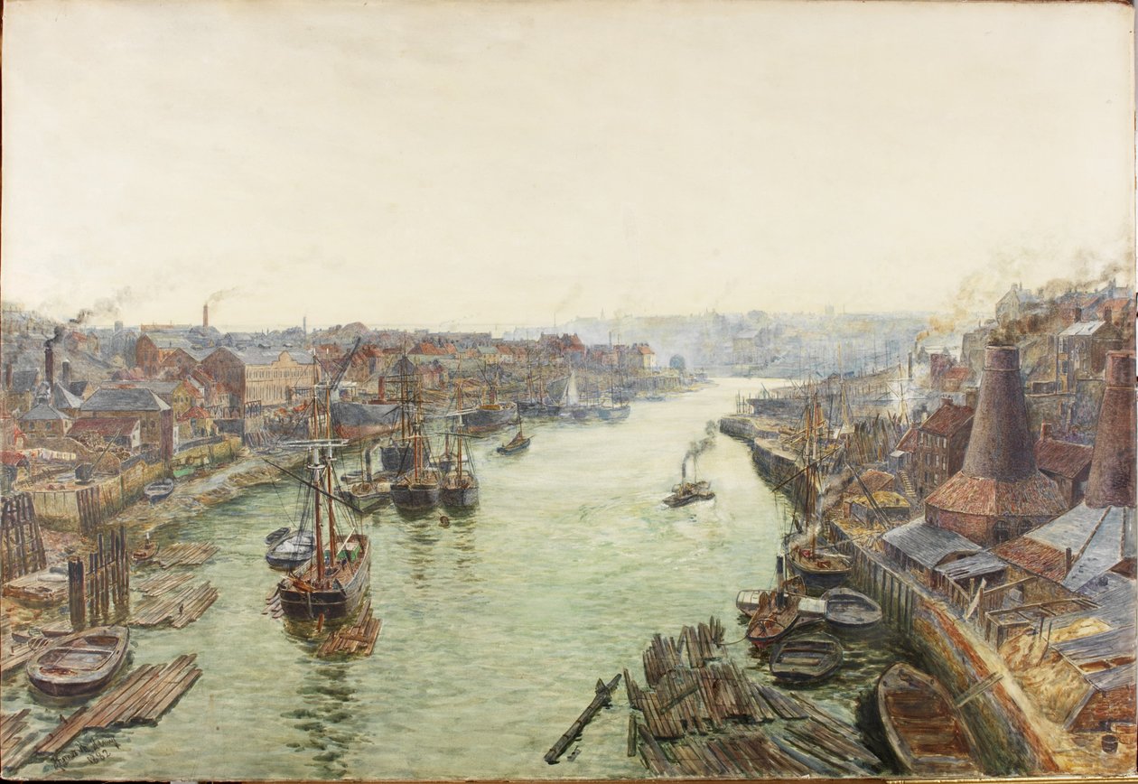 Sunderland, Holmes Wharf by Thomas Marie Madawaska Hemy