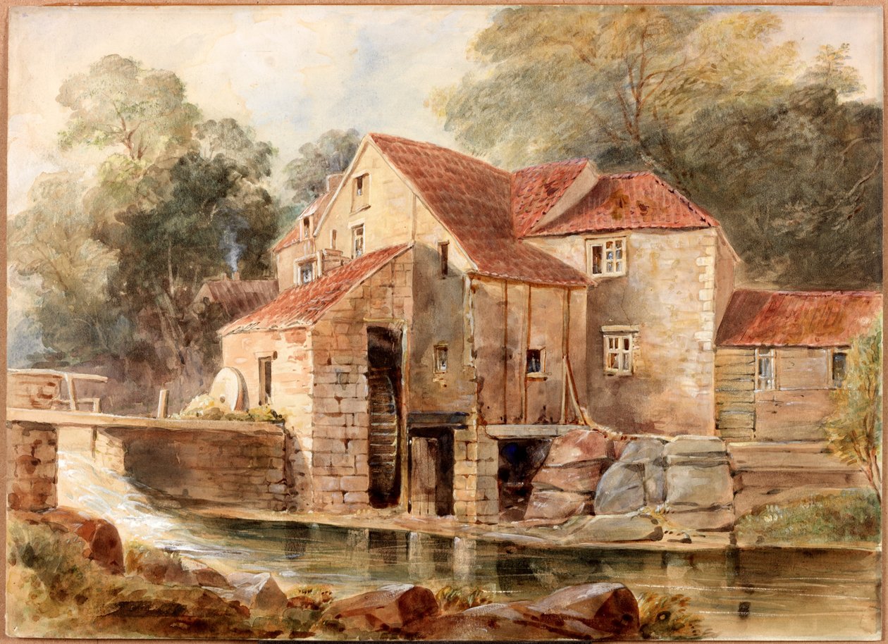 The Mill, Jesmond Dene by Thomas Miles Richardson