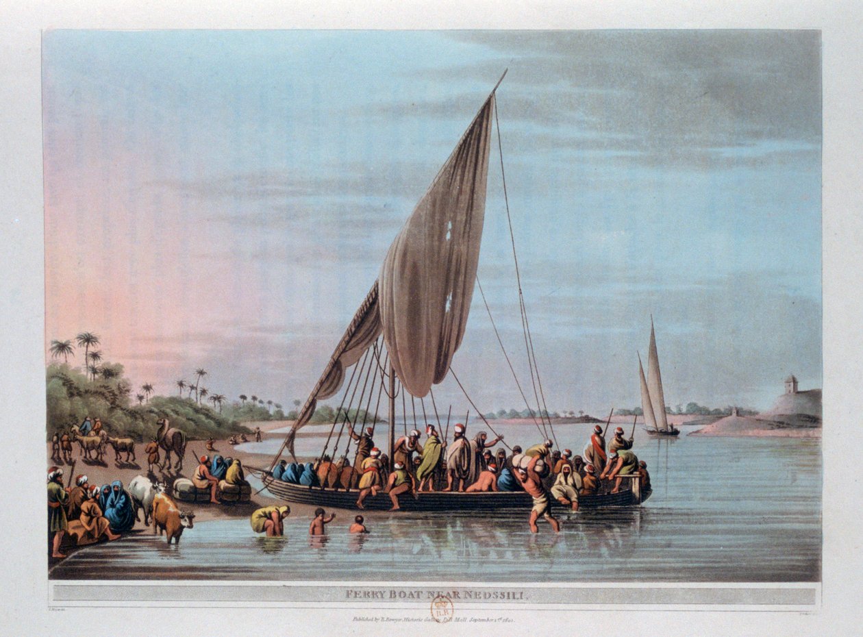 Ferry Boat Near Nedssili, Egypt by Thomas Milton