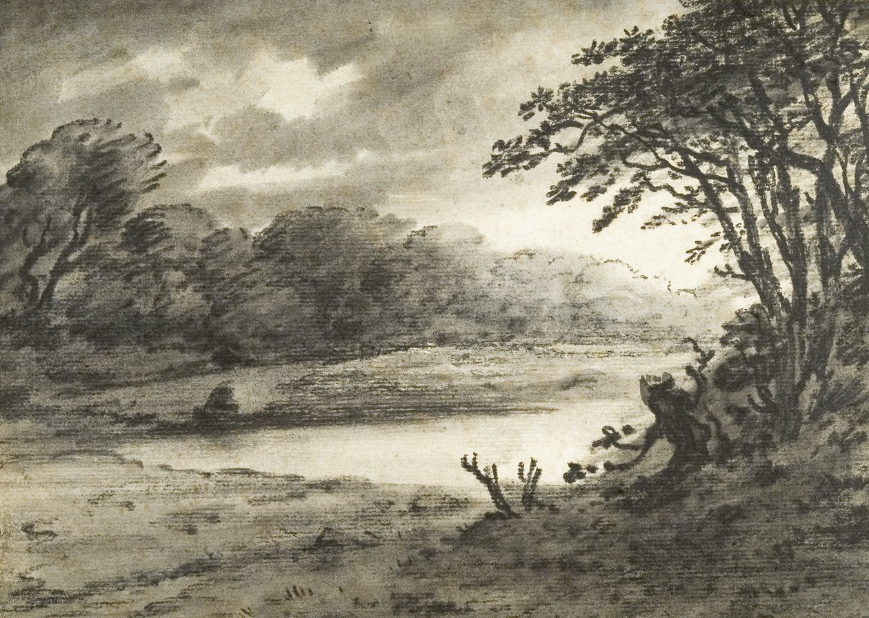 Lake Scene by Thomas Monro