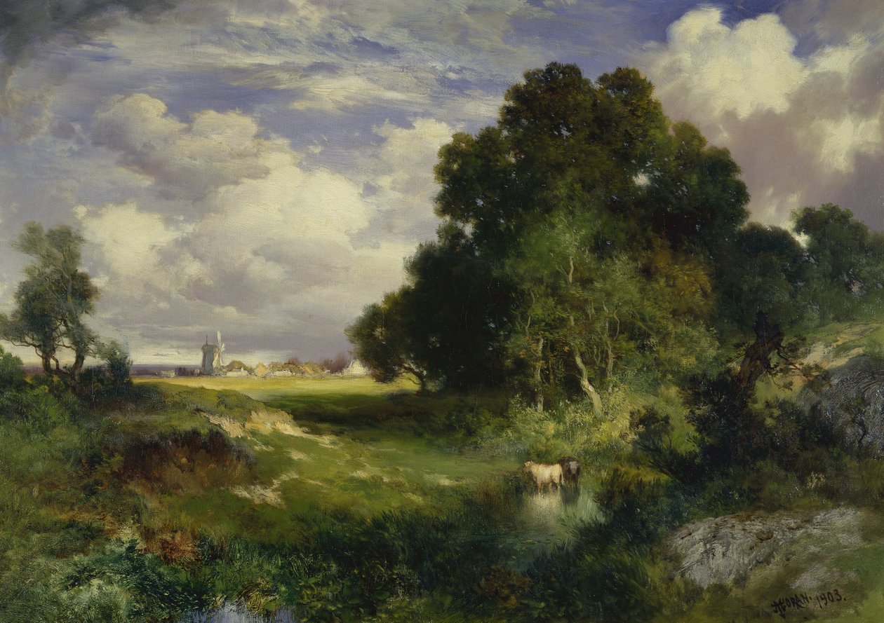 A Midsummer Day, East Hampton, Long Island by Thomas Moran