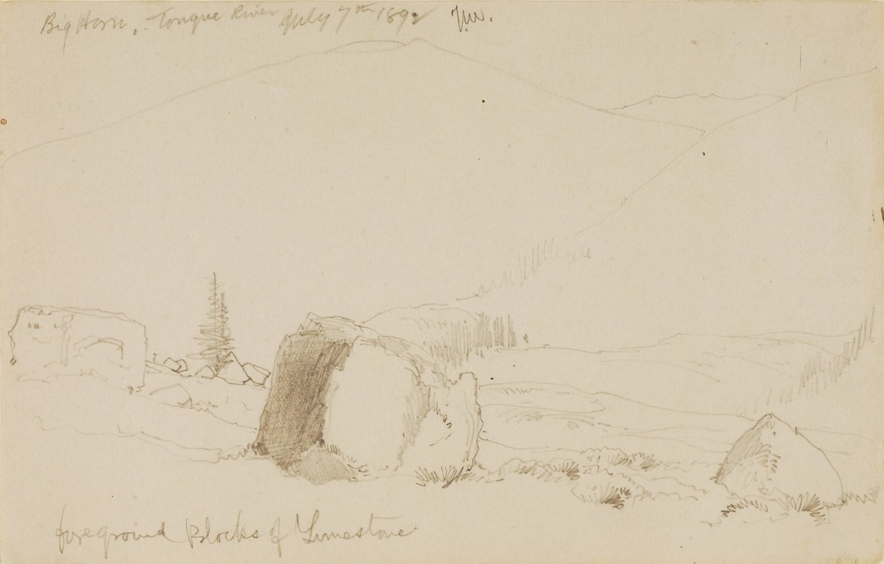 Big Horn, Tongue River by Thomas Moran
