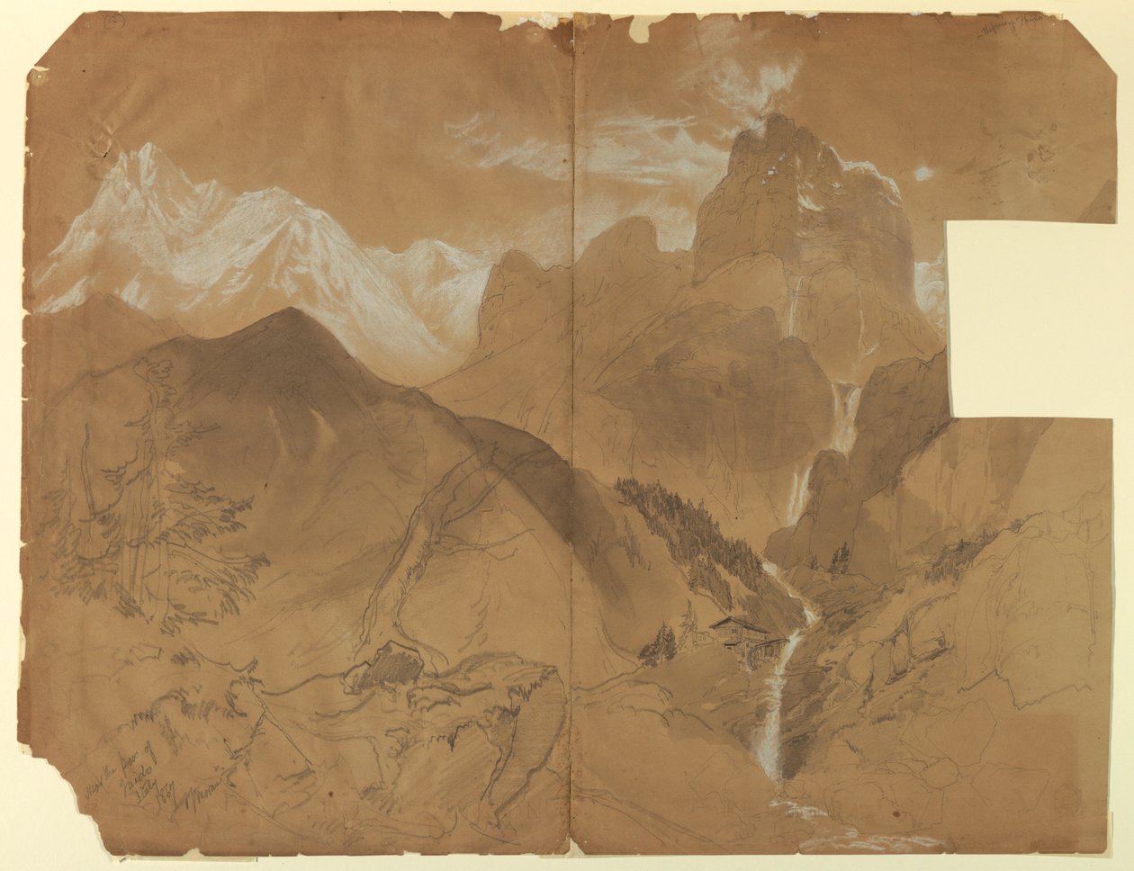Near the Pass of Faido, Italy, 1867 by Thomas Moran