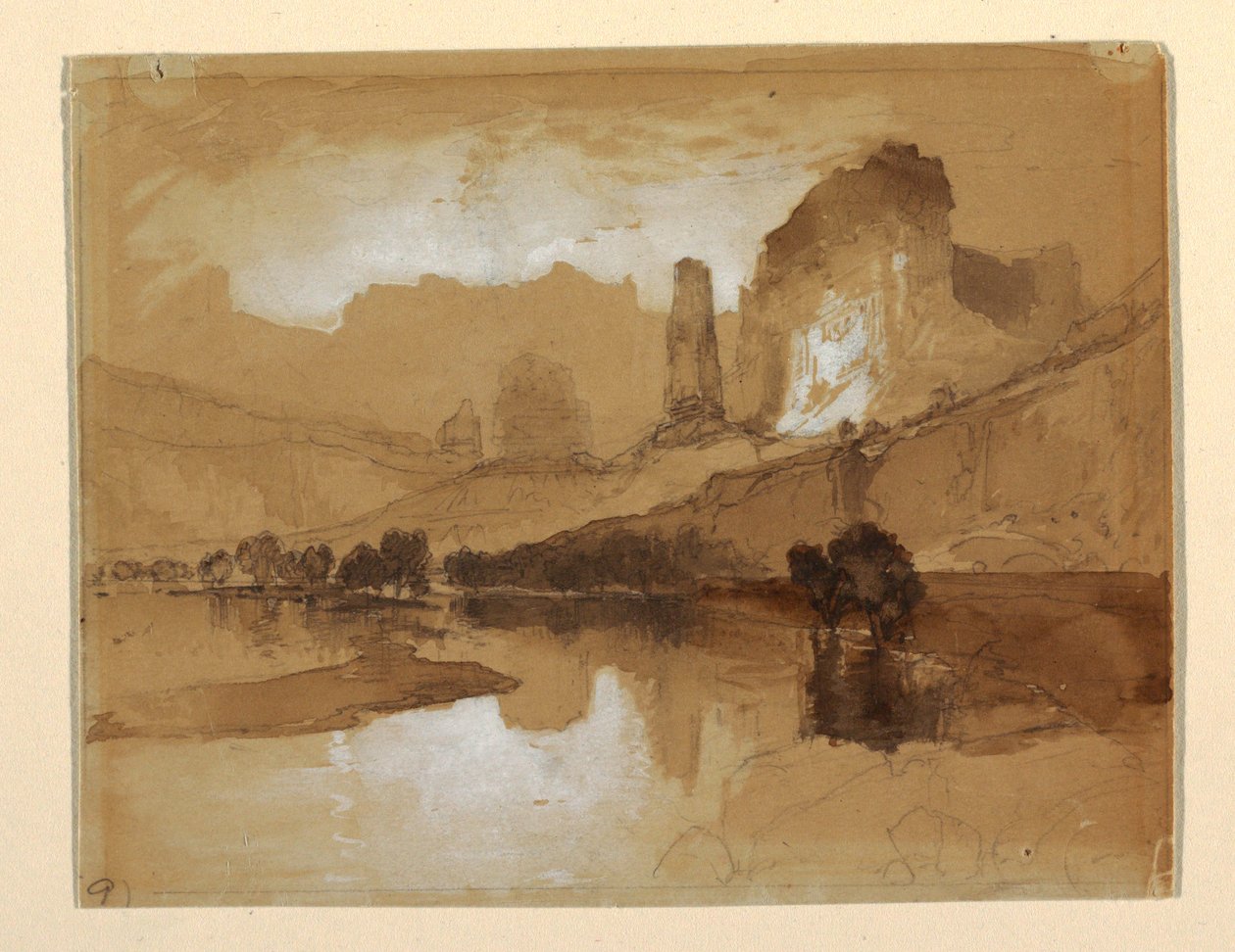 Yellowstone Below the Falls, Probably 1871 by Thomas Moran