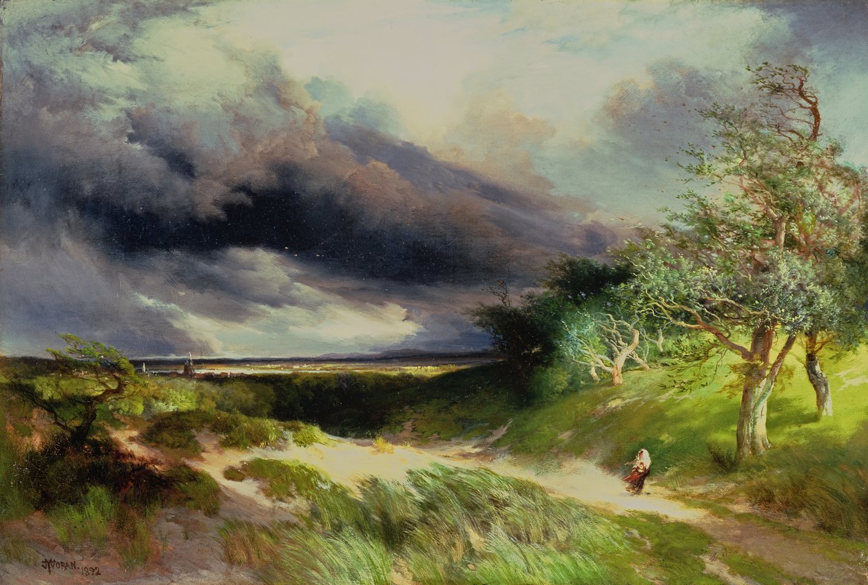 East Hampton, Long Island, Sand Dunes, 1892 by Thomas Moran