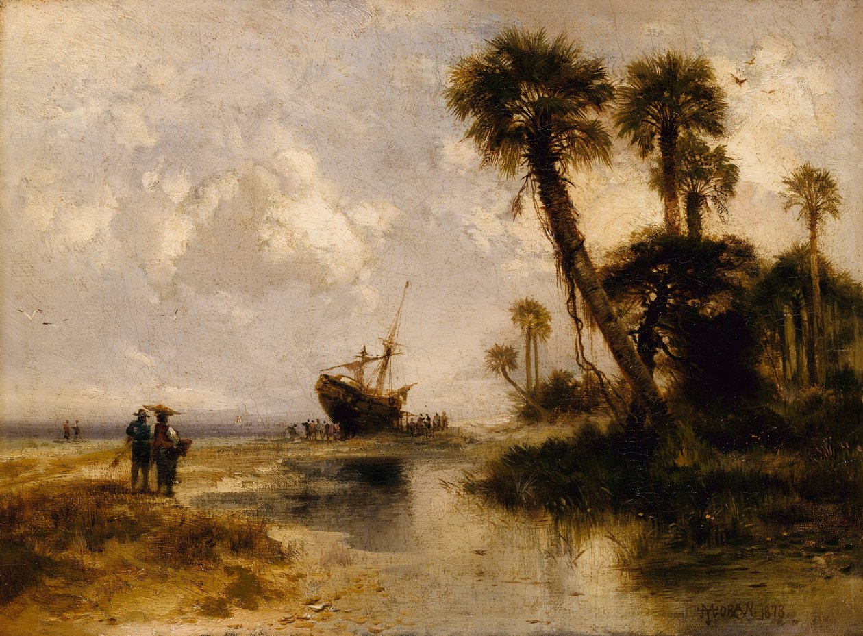 Fort George Island, Florida by Thomas Moran