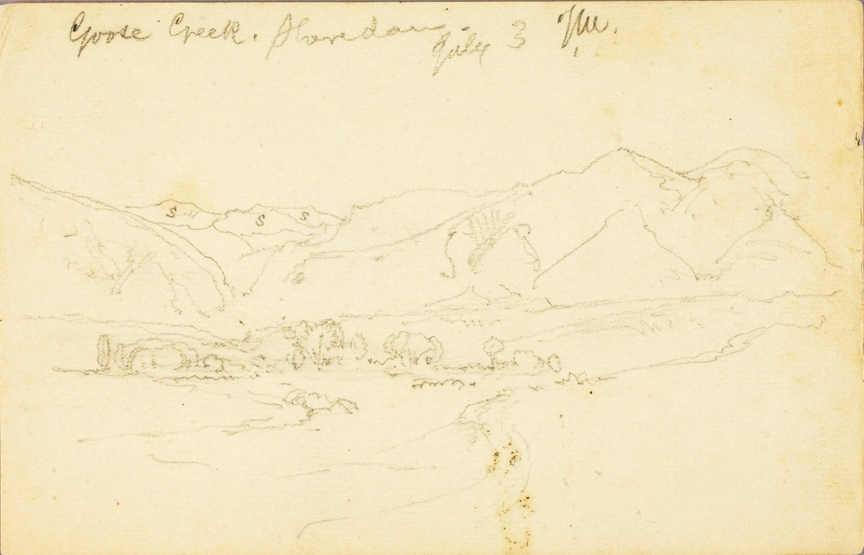 Goose Creek, Sheridan (Wyoming) by Thomas Moran