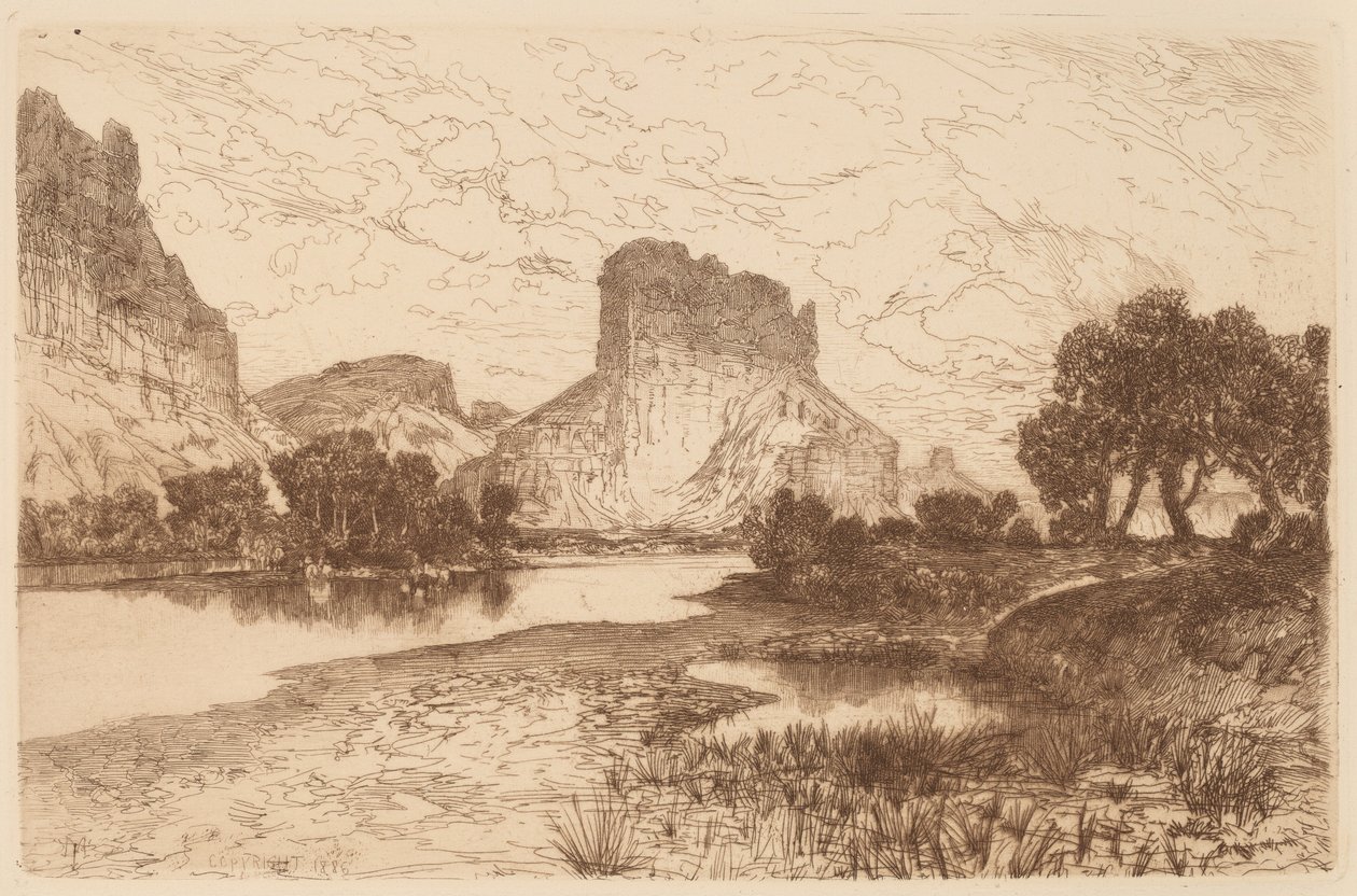 Green River, Wyoming Territory by Thomas Moran
