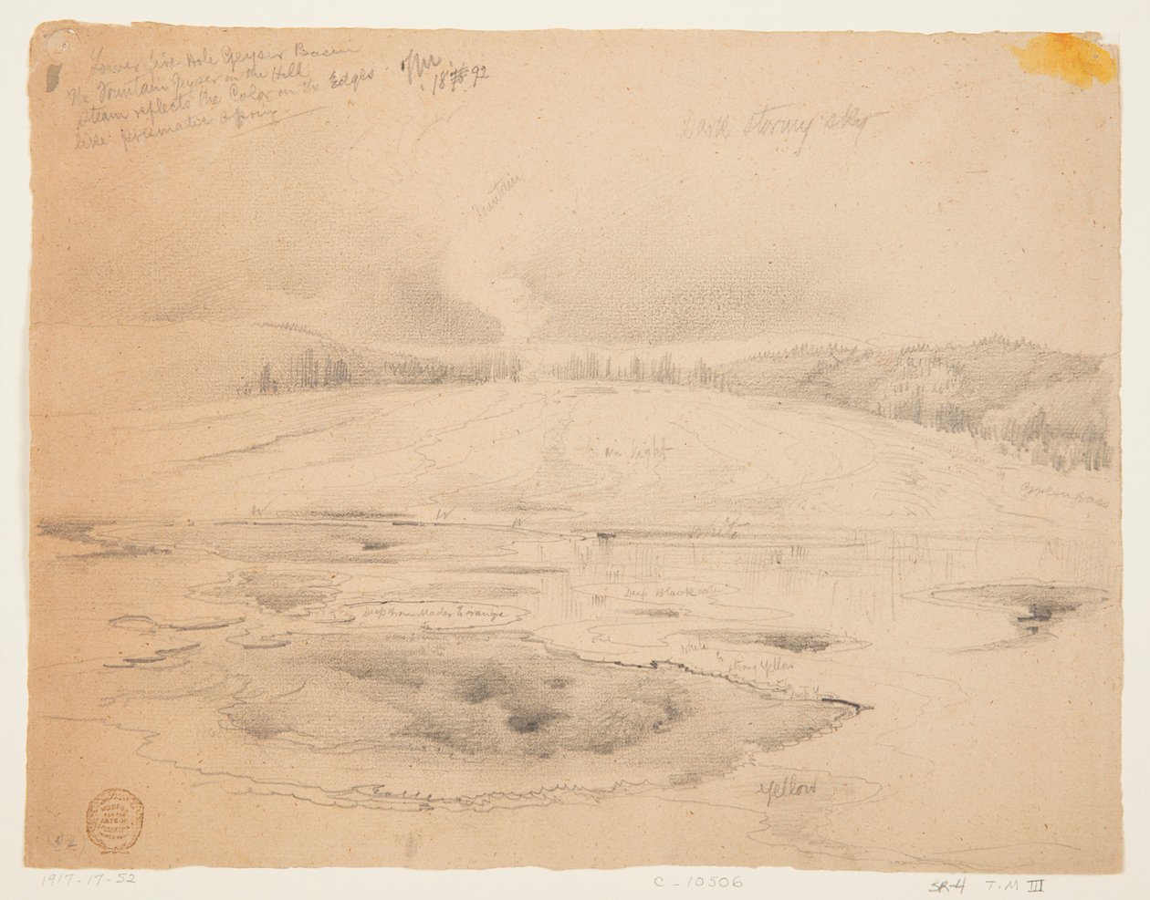 Lower Fire Hole, Geyser Basin, Yellowstone by Thomas Moran