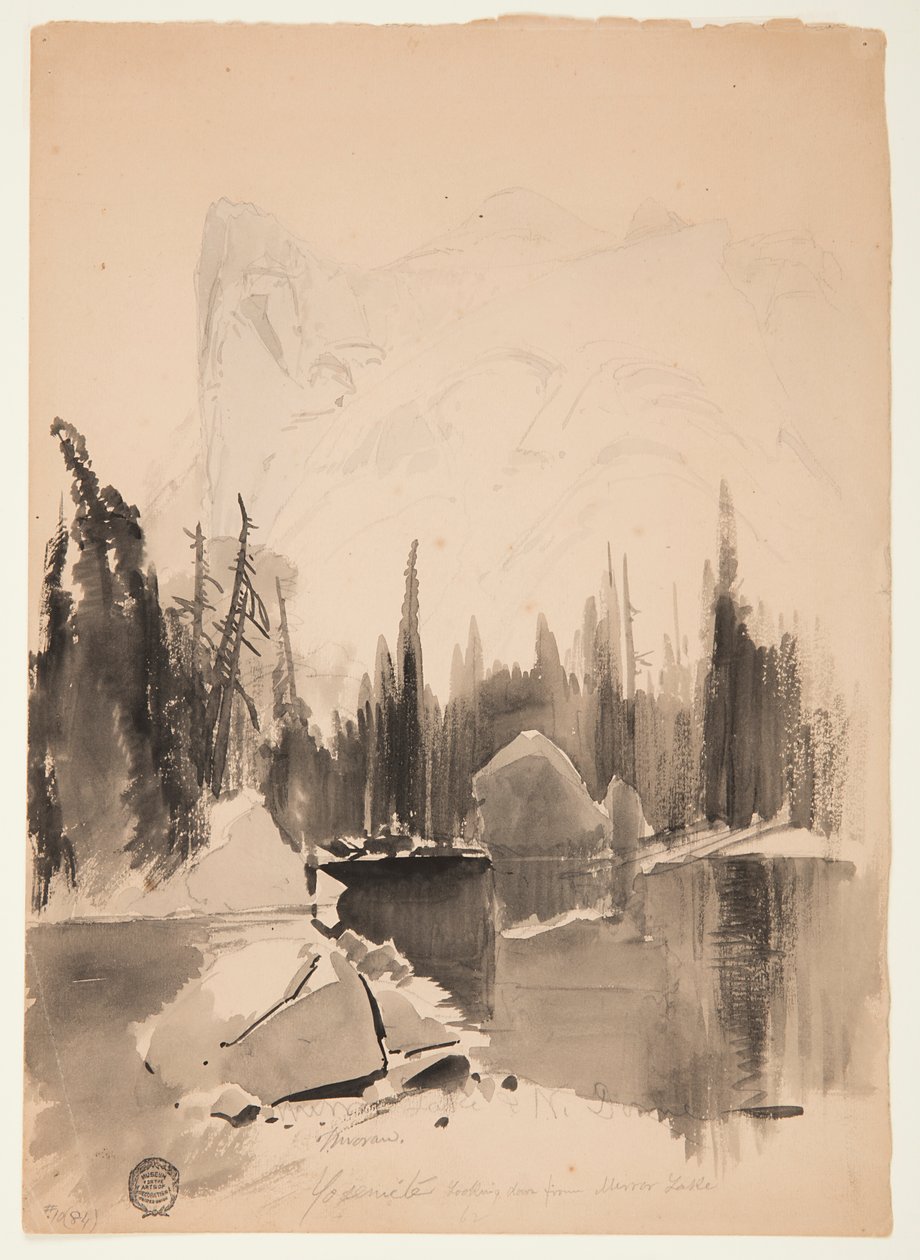Mirror Lake, Yosemite by Thomas Moran