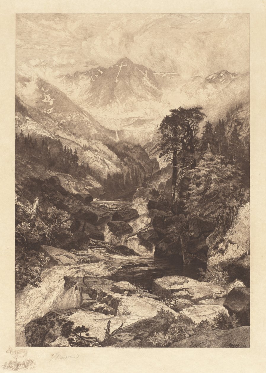 Mountain of the Holy Cross, Colorado by Thomas Moran