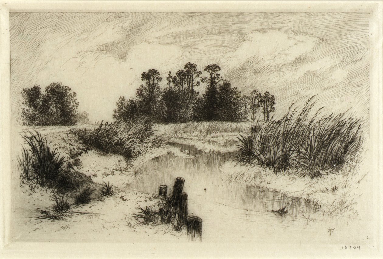 Near Easthampton, Long Island (Passaic Meadows) by Thomas Moran