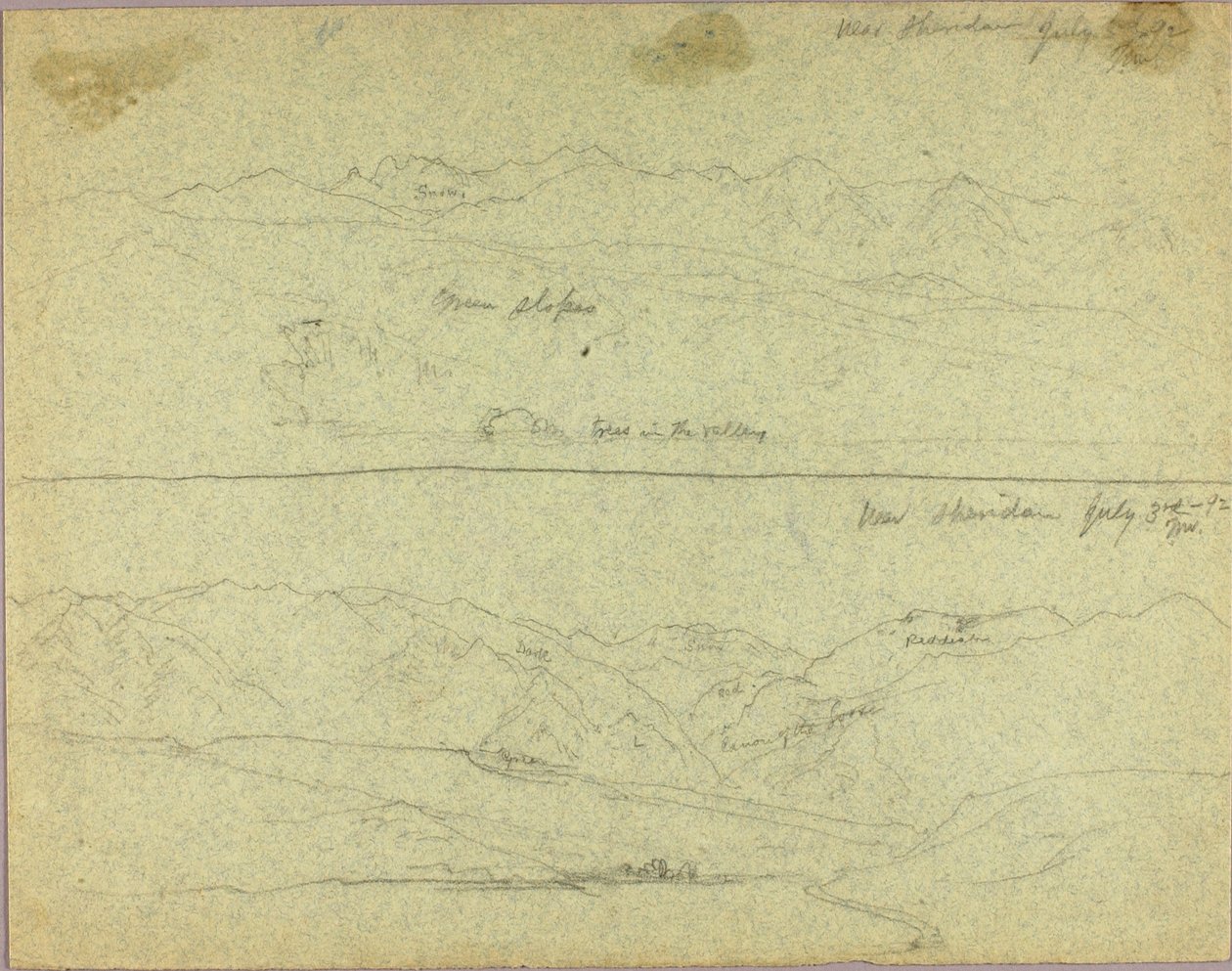 Near Sheridan, July 3rd, 1892 by Thomas Moran